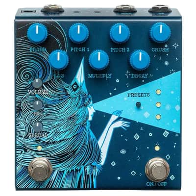 Old Blood Noise Endeavors Dark Star Stereo V3 Reverb and Pitch Shifting Pedal - Blue image 1