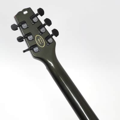 1983 Hamer Blitz Guitar - Pewter Dark Green Metallic - Sustain Block Tremolo, Original Hardshell Case image 8