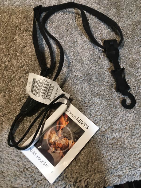 Levy's M22-BLK Cotton 3/8" Classical Guitar/Ukulele Strap image 1