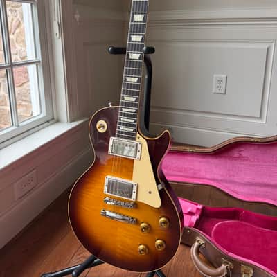 2026 Gibson Custom Shop Les Paul Standard 8.1 lbs ‘59 Reissue R9 VOS - Iced Tea Burst image 4