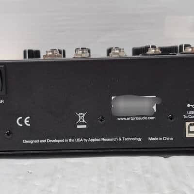 ART TUBEMIX 5-Channel Mixer with USB Interface and Assignable 12AX7 Tube 2018 - Present - Black image 15