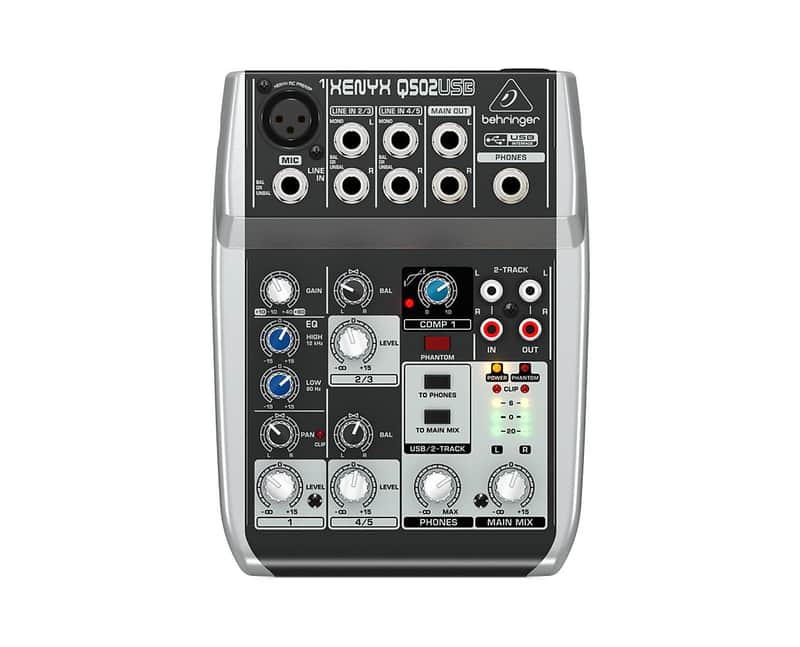 Behringer Xenyx Q502USB 5-Input Compact Mixer image 1