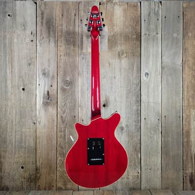 Harley Benton BM-75 DLX Brian May Red Special Replica - Transparent Red image 4
