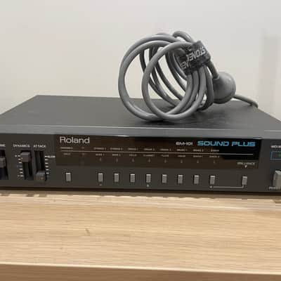 Roland EM-101 Sound Plus Analog Synthesizer Module 1985 - 1986 - Black image 1