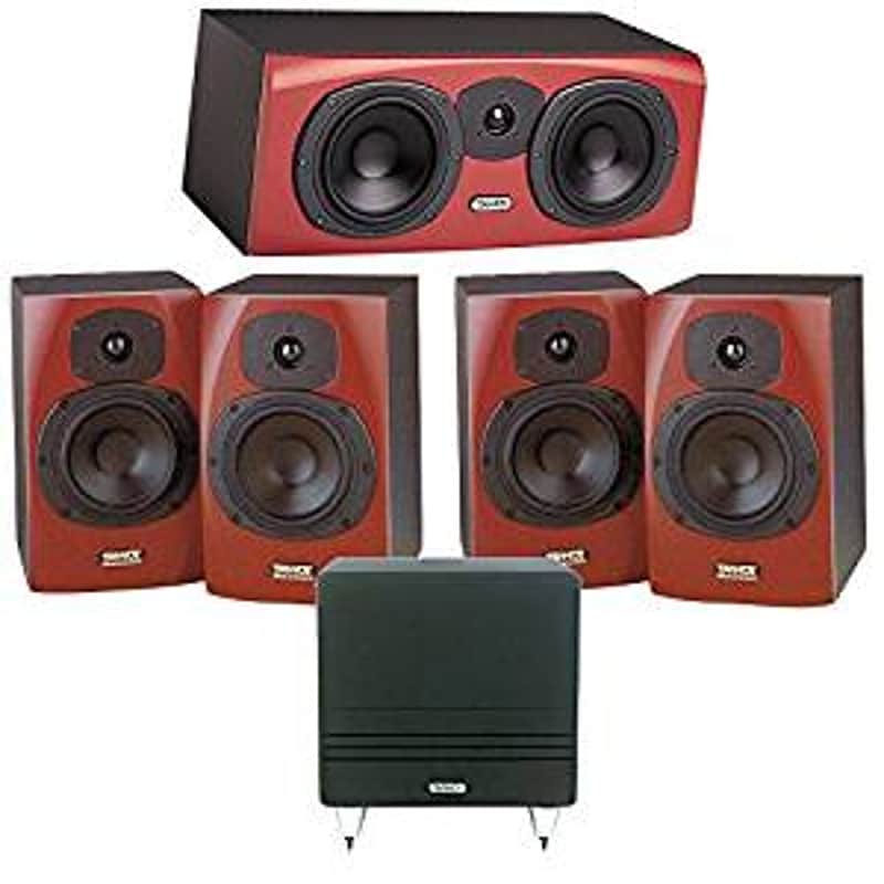 Tannoy Reveal Passive Surround Monitors (incl. rare Reveal-X dual-channel center driver & TS-8 sub) image 1