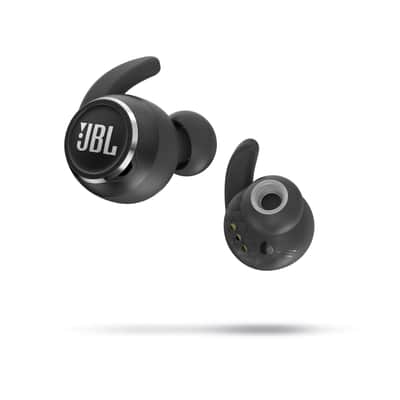 JBL Reflect Mini NC TWS - Small waterproof sports in-ear headphones with Bluetooth, with charging case, in black image 2
