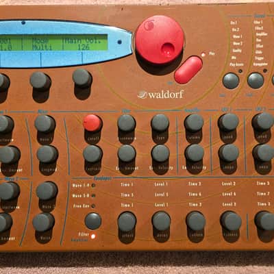 Waldorf Microwave XT Rackmount 10 Voice Wavetable Synthesizer Legendary Orange Digital Powerhouse with Analog Filters