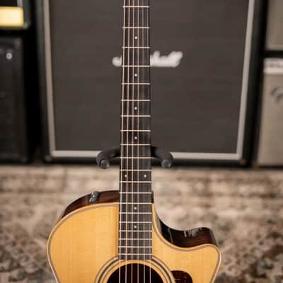Taylor 414ce Studio Grand Auditorium Acoustic/Electric Guitar - Natural with Gig Bag image 4