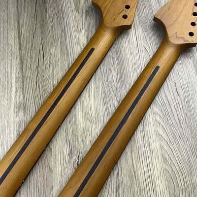Maple Wood Guitar Strat Style Neck, 22 Frets Rosewood Fingerboard image 5