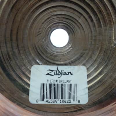 zildjian Avedis 8" EFX #1 hi hat pair in brilliant finish, excellent condition image 6
