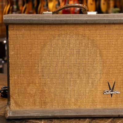 Silvertone Model 1432 10-Watt 1x12 Guitar Combo 1960s - Gray with White Grille image 3