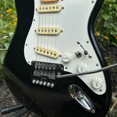 1984 Fender Stratocaster E Serial with S1 Tremolo and L Serial Flame Maple Neck - Black image 3
