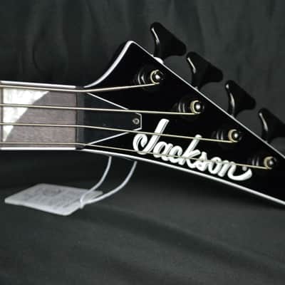 Jackson X Series RR-B IV Limited Edition Bass - Black with White Bevels image 4