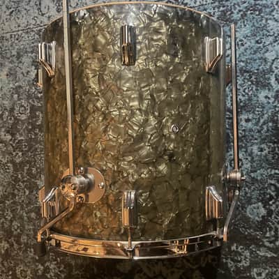 Rogers 16" x 16" Holiday Floor Tom 1957 - Black Diamond Pearl image 15