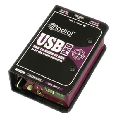 Radial USB-Pro Stereo USB Laptop DI 24-Bit Digital Audio Converter PROAUDIOSTAR image 1