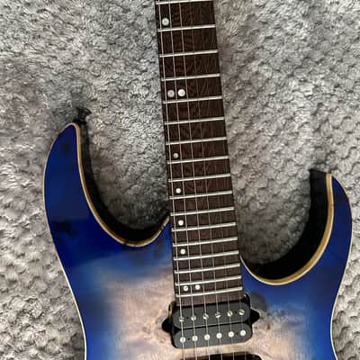 Ibanez RG1070PBZ-CBB Premium 2017 - 2019 - Cerulean Blue Burst image 4