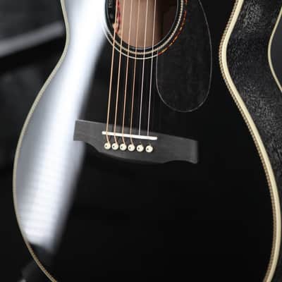 PRS SE P20E Tonare Parlor with Fishman Sonitone Pickup 2025 - Present - Black Top & Doghair back and sides image 4