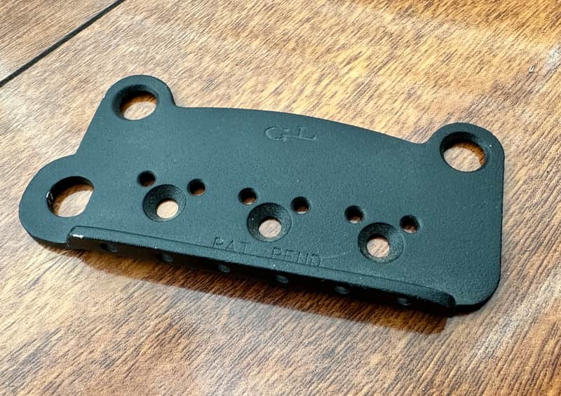 Left Handed G&L Dual Fulcrum Vibrato Bridge Plate 1980-2000 - Black image 1