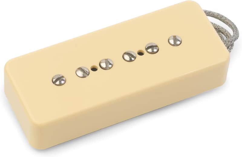 StewMac Modern Soapbar P-90 Pickup, Bridge Position, Original, Cream Cover image 1