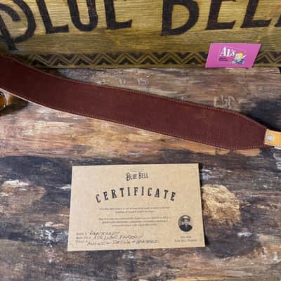 Blue Bell Straps MONTEREY Artisan Aniline Patina Washed “ ONE OF A KIND” Custom for Al’s Music Factory Silver Hardware image 22
