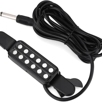 Electric Guitar Pickups, 12 Sound Hole Magnetic Pickup Transducer with 9.8ft Cable, Adjustable Volume ABS Sound Pick with Soundhole Pad for Classical Guitars image 1