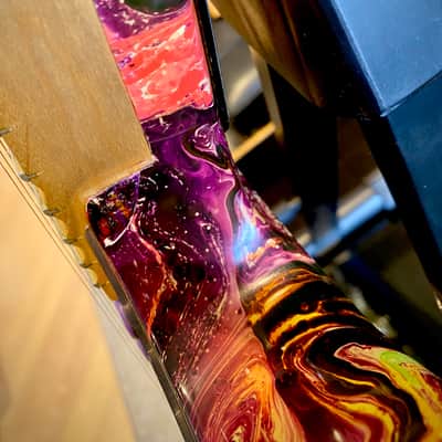Ibanez JEM77-PMC 1991 Purple Multi Color – Near Mint - ATD Swirl image 14