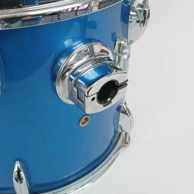 Ludwig Accent Drum 13 X 10 Mounted Tom Blue Sparkle -Made In Taiwan image 4