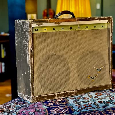 1957 Magnatone Custom 280 STEREO-VIBRATO 2x12 Tonemaster 35WATT image 3