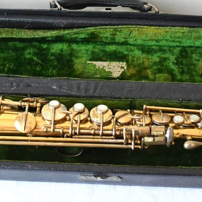 Conn New Wonder I Soprano Sax 1923 - Original Gold Plate-Overhauled-Free USA Ship image 1