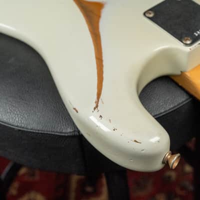 2006 Fender Custom Shop '60 Stratocaster Relic Olympic White w/OHSC image 22