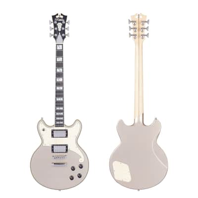 D'Angelico Deluxe Series Brighton Solidbody Electric Guitar w/ USA Seymour Duncan Humbuckers & Stopbar Tailpiece Desert Gold image 4