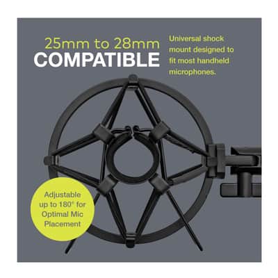 Immagine Knox Gear Microphone Shock Mount for 25mm to 28mm Handheld Microphones - 13