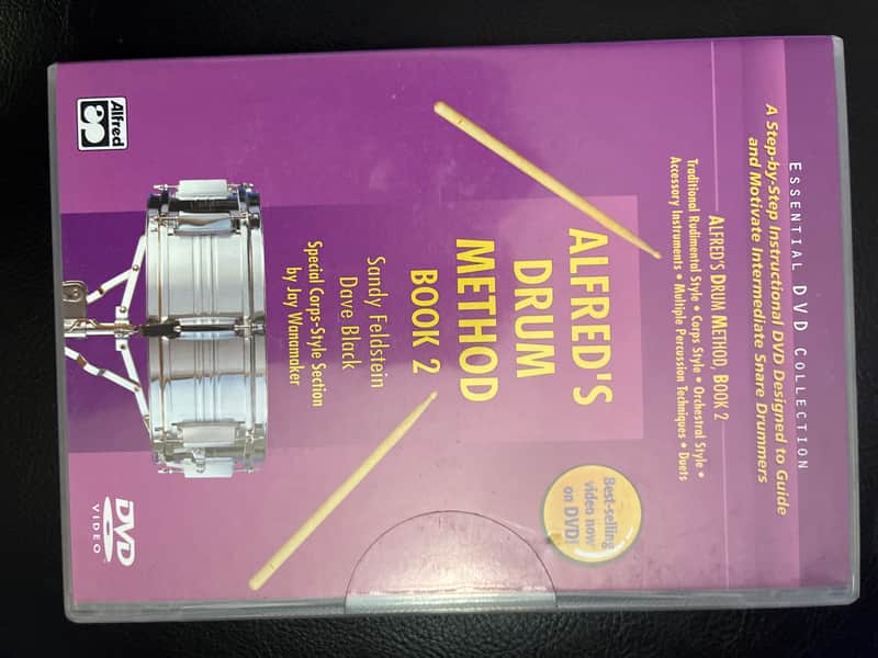 Alfred Music Alfred’s Drum Method Book 2 DVD 2004 - Purple-ish image 1