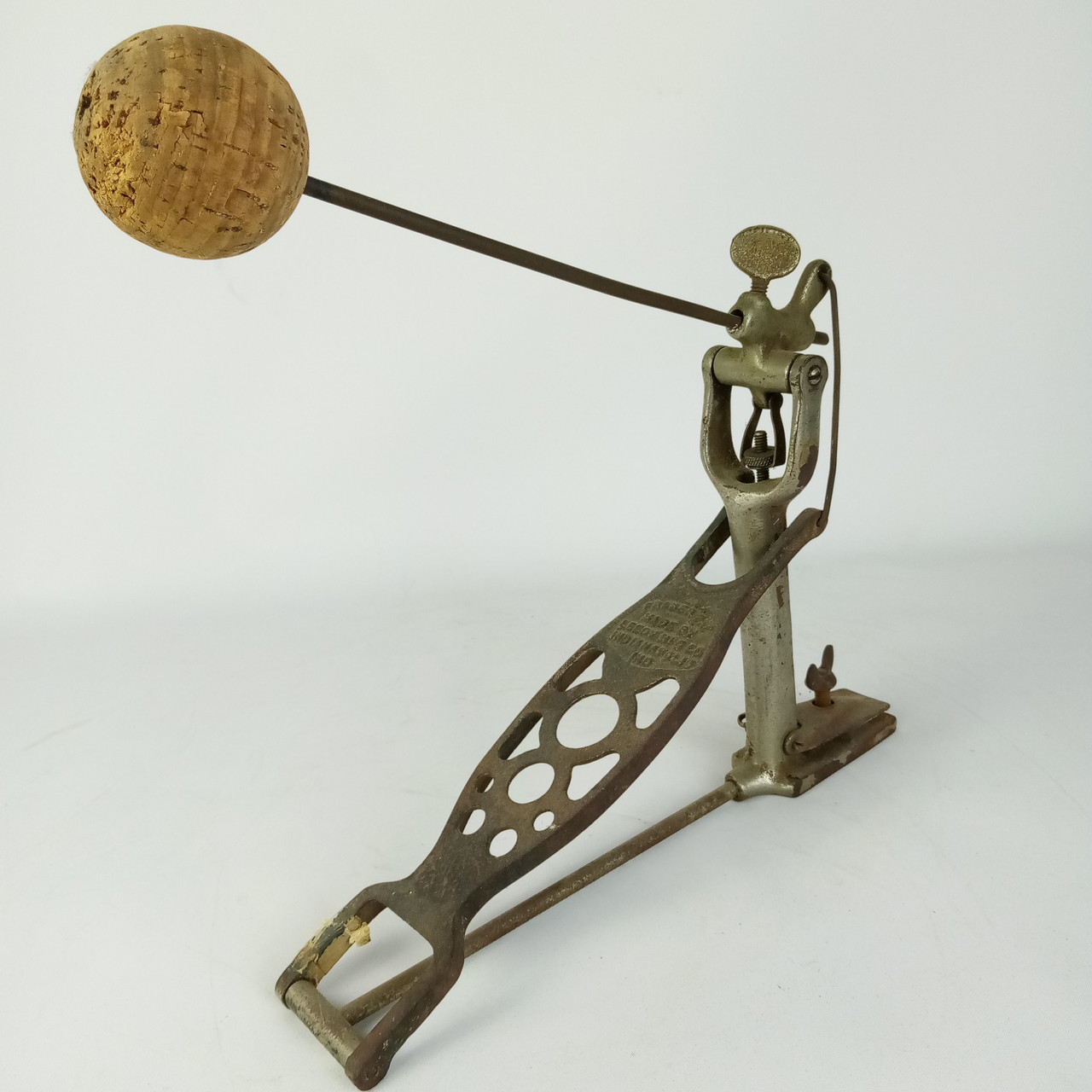 Leedy#7080"Fraser"Bass Drum Pedal Light Weight/Improved Direct Stroke Vintage20s — main photograph
