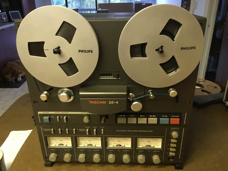 TASCAM 22-4 1980 4 channel 4 track reel to reel tape recorder | Reverb