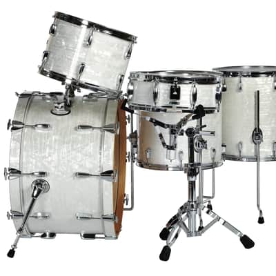 Buddy Rich Drum Co. - David Frangioni Collection, Buddy Rich Classic 5-Piece Kit, 24", 16", 16", 13", 5x14" - White Marine Pearl image 6