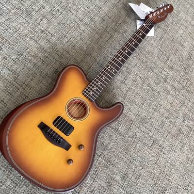 Fender Acoustasonic Standard Telecaster in Honey Burst image 2