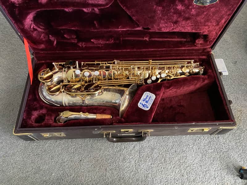 Jupiter Artist Alto Saxophone JAS-869 Silver and Gold image 1