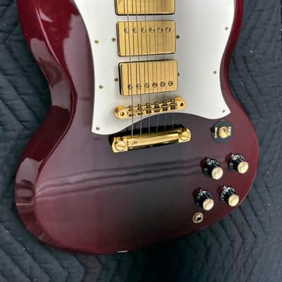 Gibson SG Custom 3 pickup 1992 - Deep Cherry image 3
