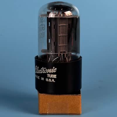 1961 General Electric 6SN7GT Vintage Grey Plate Vacuum Tube! Tests Good! T571 image 3