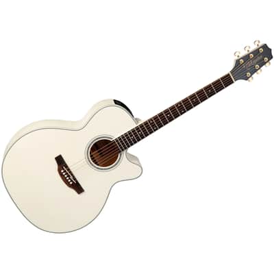 GN37CE PW NEX Cutaway Pearl White Takamine image 1