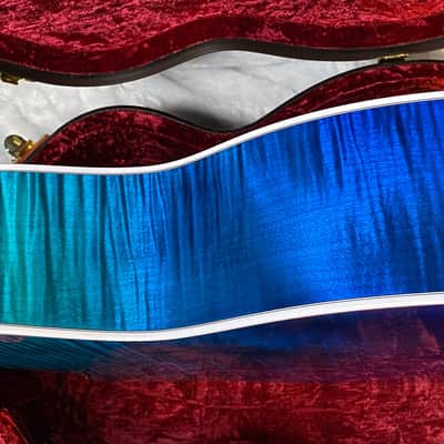 NEW ! Taylor 614ce Custom Acoustic-Electric Guitar - Natural Top - Blue Fade Back and Sides - AAAAA Flamed Maple - Authorized Dealer - G05921 - 4.8lbs image 14