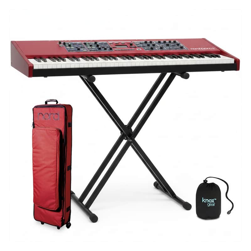 Nord Piano 6 73-Key Digital Piano with Triple Sensor Hammer Action Keybed Bundle with Soft Case, Stand and Accessory (4-Items) image 1
