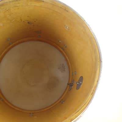 *Slingerland 12x14" 3Ply Silver Sparkle Wrap Concert Tom Drum 70s Marching Quad image 10
