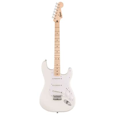 Fender Squier Sonic Stratocaster HT 6-String Right-Handed Electric Guitar with Poplar Body and Maple Fingerboard (Arctic White) image 1