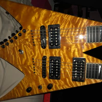 Jackson Custom Shop King V Double Neck 1994 made for Dave Mustaine image 3