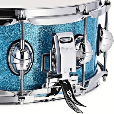 Premier Genista Classic 14" x 5.5" Birch Aqua Sparkle Snare Drum PGB1455SAQX image 4