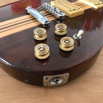 Vintage 70’s Samick Johnny Pro II Electric Solid-body Guitar Neck trough w. Gibson Strings image 7