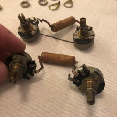 Gibson Vintage 1954 Les Paul Standard wiring harness - pots, caps, switch, jack 1954 image 1