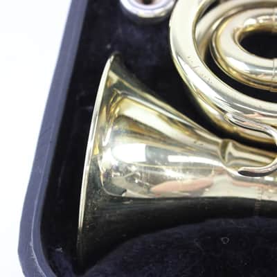 Rare Jupiter Pocket Trumpet in Branded Hardcase c1980s/90s - Working well with dented Bell - Bargain offer ! image 2